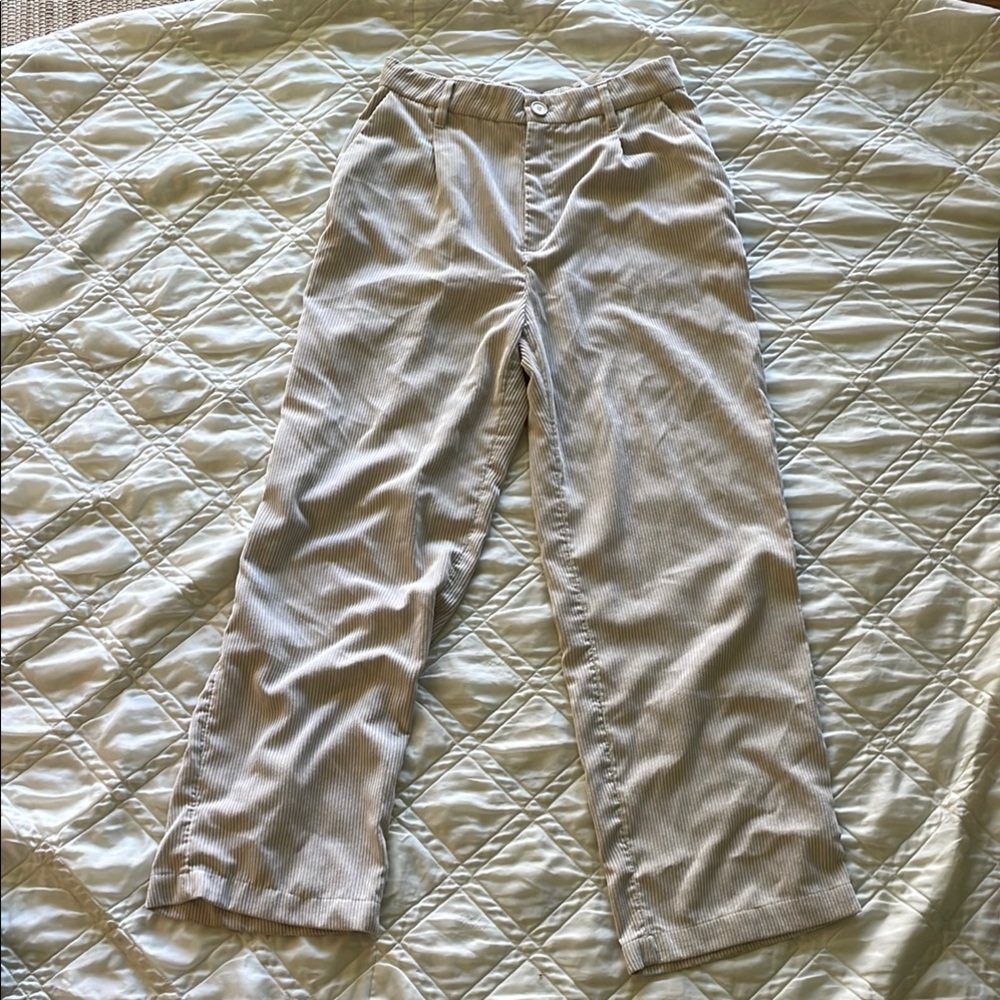 Cream corduroy pants - H&M DIVIDED